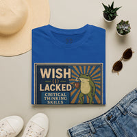 MskouTaa Tees — “Wish I Lacked Critical Thinking Skills” Funny Frog Graphic Tee
