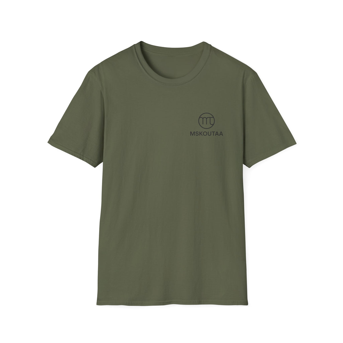 Minimal Logo T-Shirt — MSKOUTAA Chest Emblem