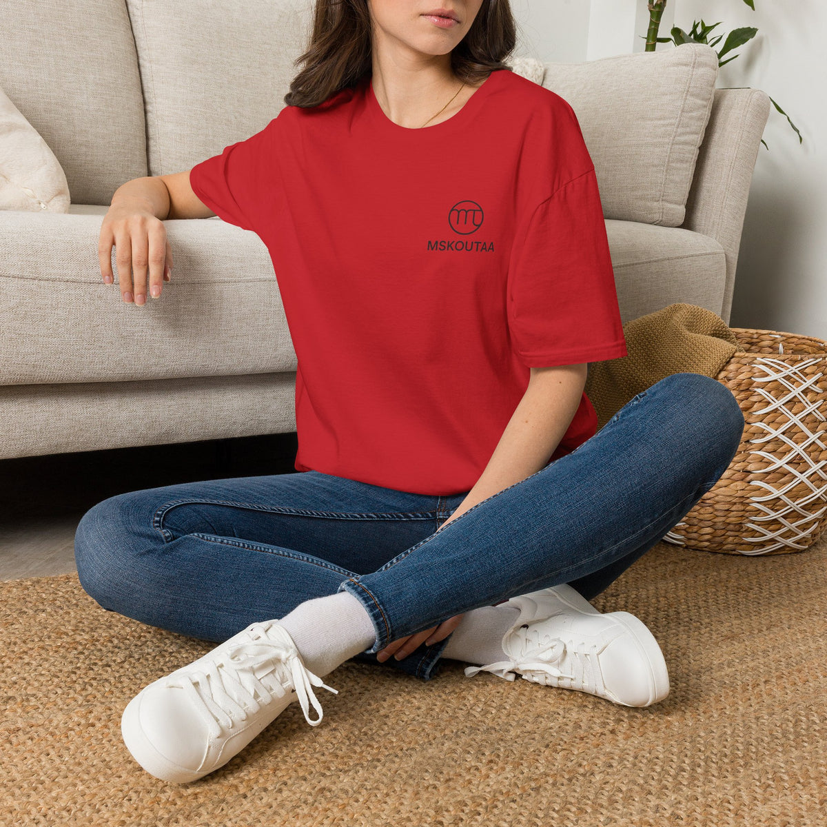 Minimal Logo T-Shirt — MSKOUTAA Chest Emblem