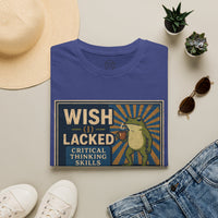 MskouTaa Tees — “Wish I Lacked Critical Thinking Skills” Funny Frog Graphic Tee