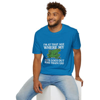 MSKOUTAA — "I'm At That Age Where My Back Goes Out More Than I Do" Funny Frog Tee