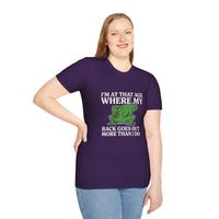 MSKOUTAA — "I'm At That Age Where My Back Goes Out More Than I Do" Funny Frog Tee
