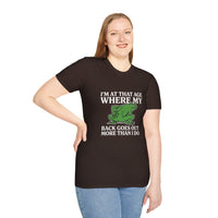 MSKOUTAA — "I'm At That Age Where My Back Goes Out More Than I Do" Funny Frog Tee