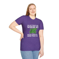 MSKOUTAA — "I'm At That Age Where My Back Goes Out More Than I Do" Funny Frog Tee