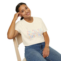 Professionally Developed? Pastel Graphic T‑Shirt — Funny Developer Tech Tee
