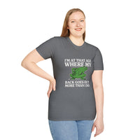 MSKOUTAA — "I'm At That Age Where My Back Goes Out More Than I Do" Funny Frog Tee