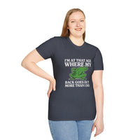 MSKOUTAA — "I'm At That Age Where My Back Goes Out More Than I Do" Funny Frog Tee